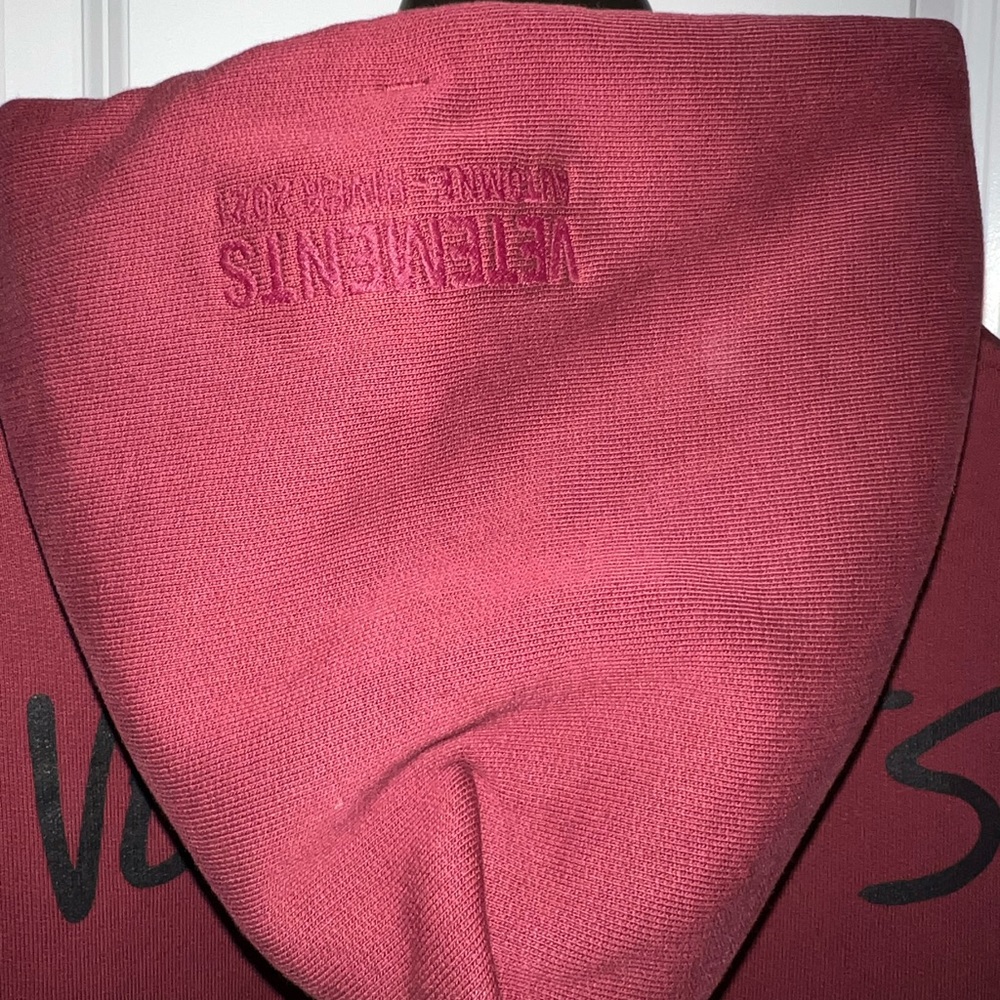Unisex Vetements Logo Label Hoodie - Picture 6 of 12